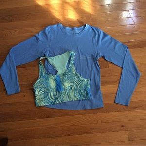 Oiselle Spandos top. Size large. Sport bra